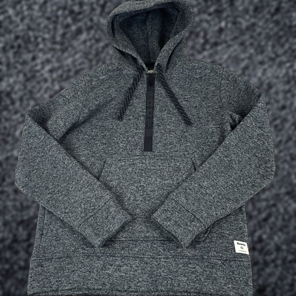 Roots Roots Canada Hoodie Men’s Small 1/4 Zip Pullover Sweatshirt Gray R1 Size US S / EU 44-46 / 1 - 1 Thumbnail