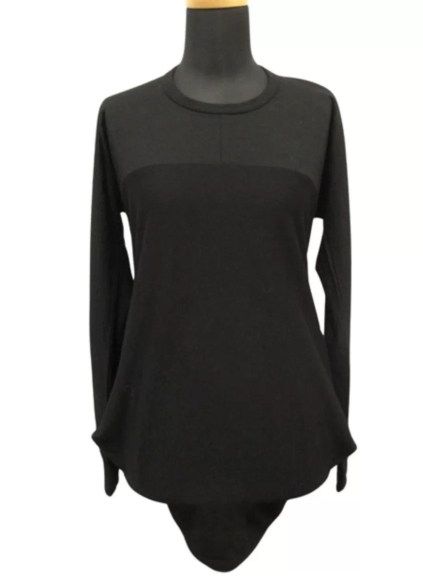 Comme des Garcons Comme des Garçons Black Wool Long T-Shirt Size M / US 6-8 / IT 42-44 - 1 Thumbnail