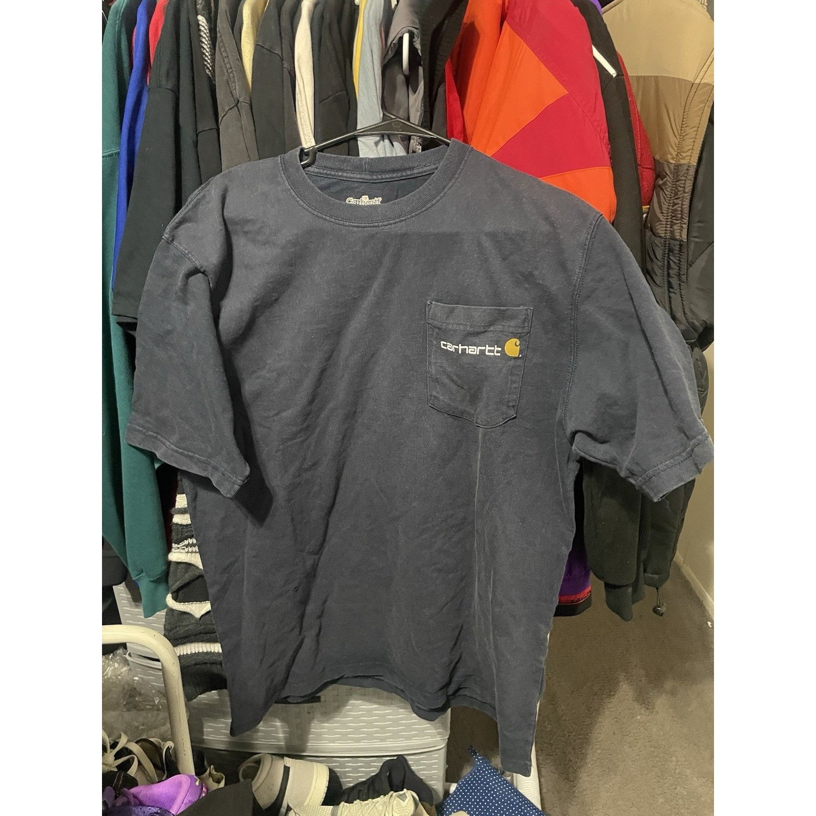 Carhartt Size M-Carhartt Work Hard Backhit streetwear Vintage t-shirt Size US M / EU 48-50 / 2 - 1 Thumbnail