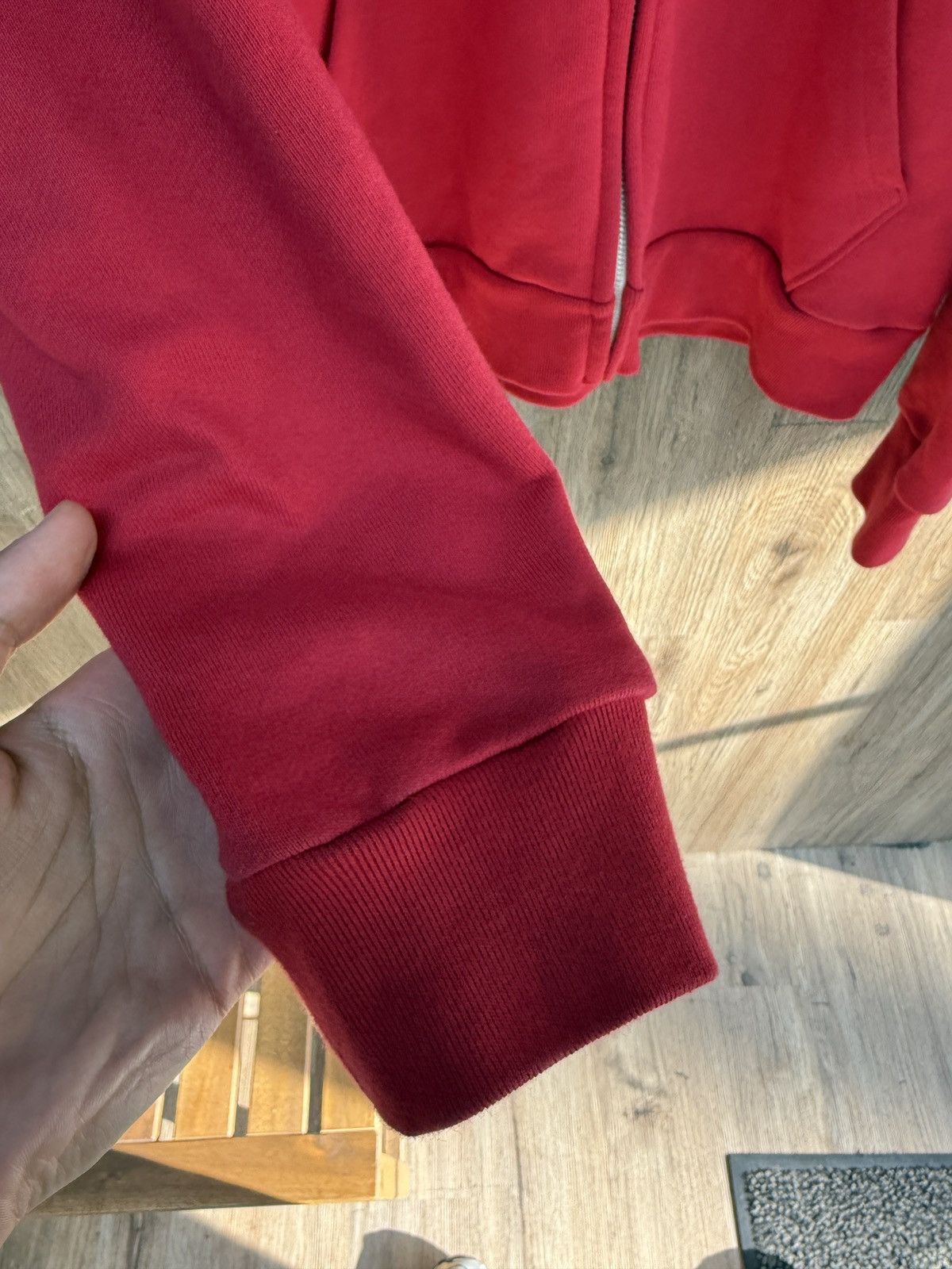 DENIM TEARS Denim Tear Zip Up Red Hoodie Size US L / EU 52-54 / 3 - 5 Thumbnail