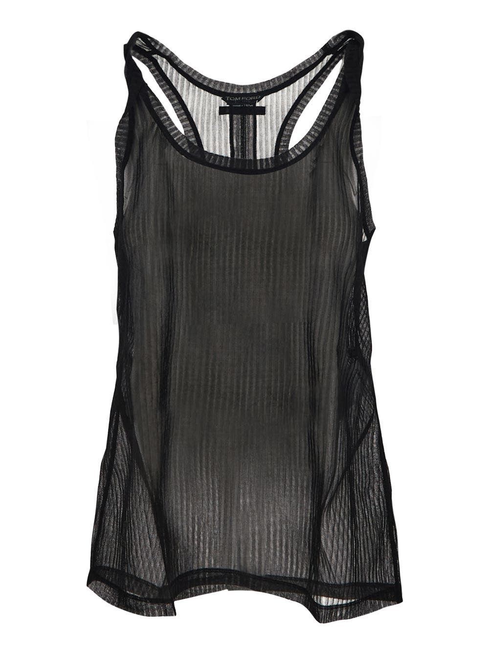 Tom Ford o1w1db10225 TSJ476 Tank Top in Black Size XS / US 0-2 / IT 36-38 - 1 Thumbnail