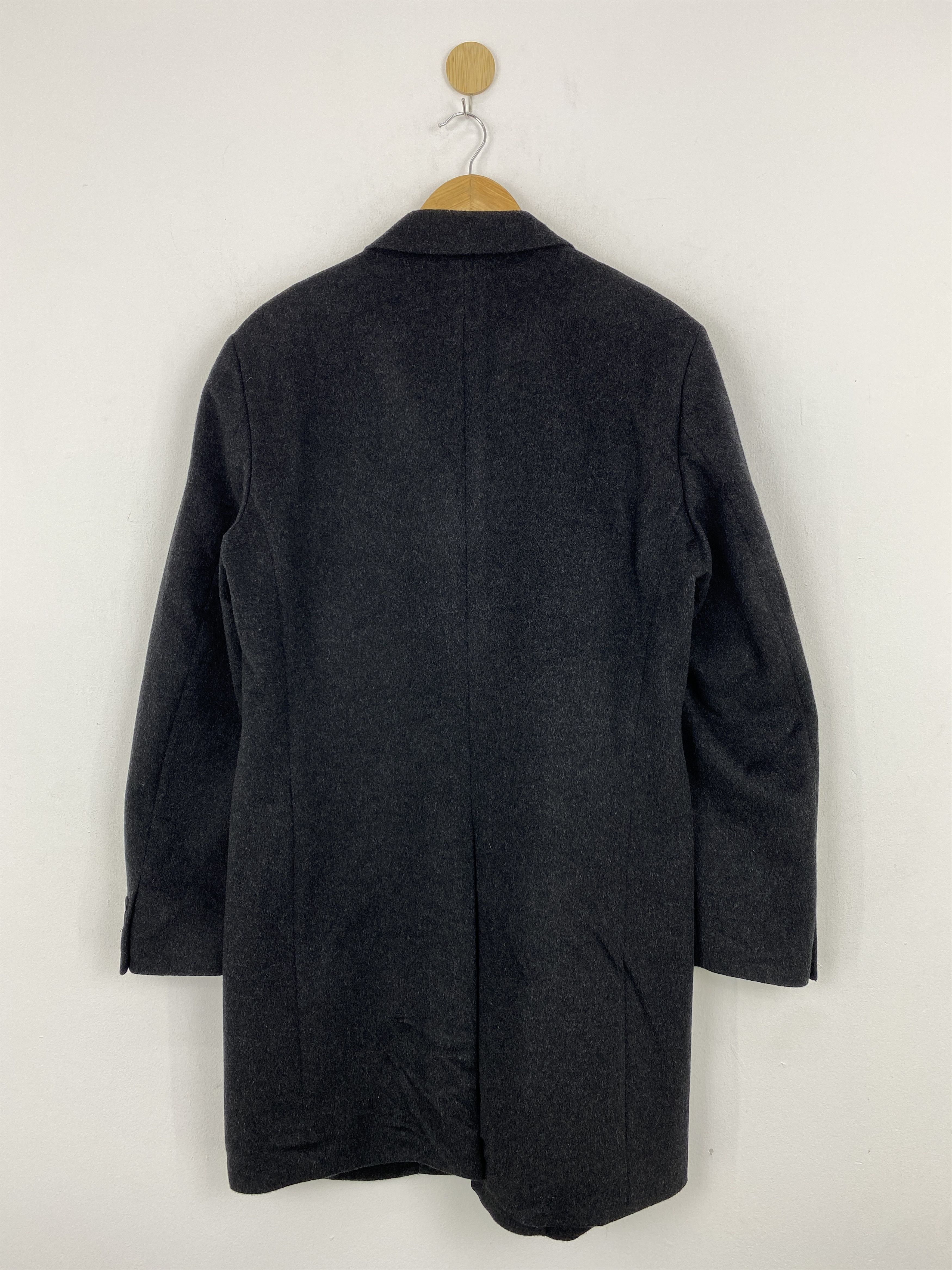 Japanese Brand Vintage Uniqlo Wool Cashmere Black Long Jacket JA0052 Size US L / EU 52-54 / 3 - 2 Thumbnail