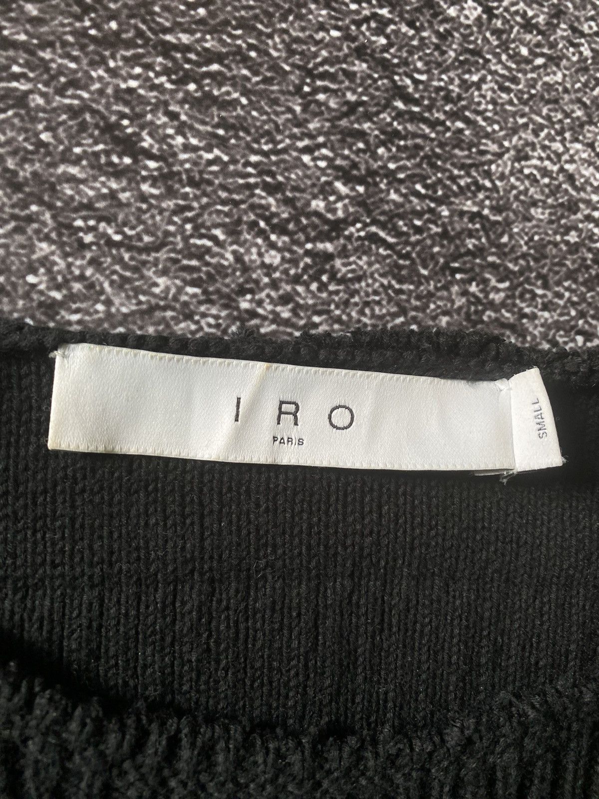Iro IRO Guarida 22S Sweater Vest Black Cotton/Nylon Size S / US 4 / IT 40 - 5 Thumbnail