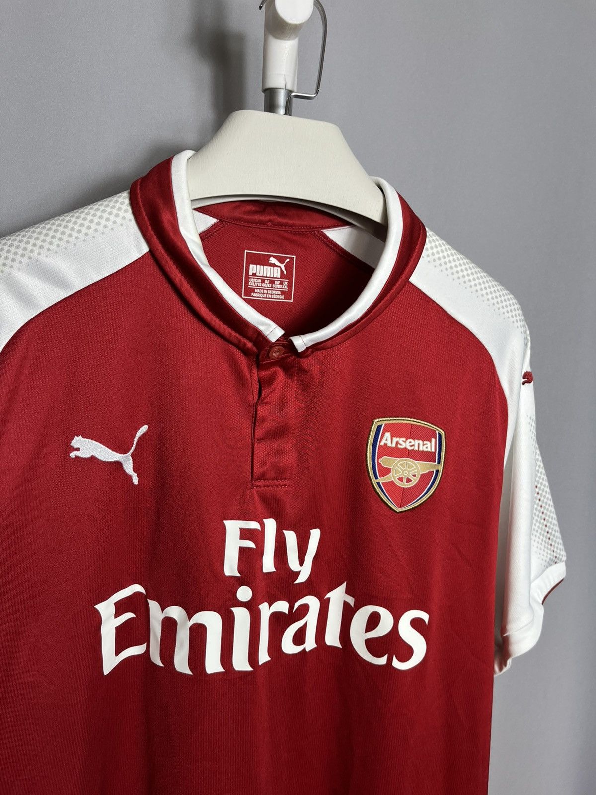 Puma PUMA Arsenal 2017 2018 Home Footbal Soccer Jersey Red Size US XXL / EU 58 / 5 - 2 Thumbnail