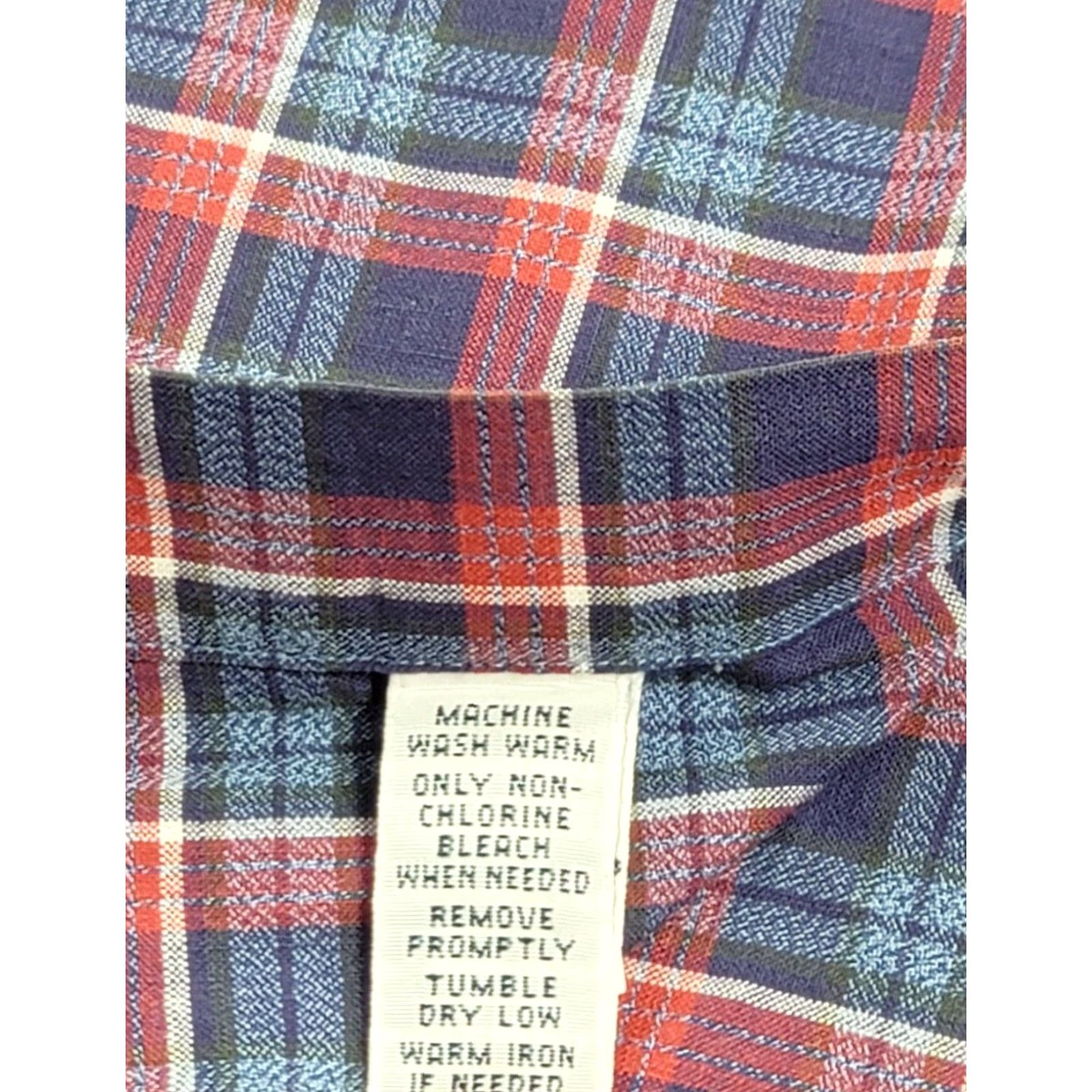 Polo Ralph Lauren Polo Ralph Lauren Button-Up Shirt L Multicolor Plaid Short Sleeve Denim Blue Pink White Logo Classic Fit Mens Legible Comfort Size US L / EU 52-54 / 3 - 7 Thumbnail