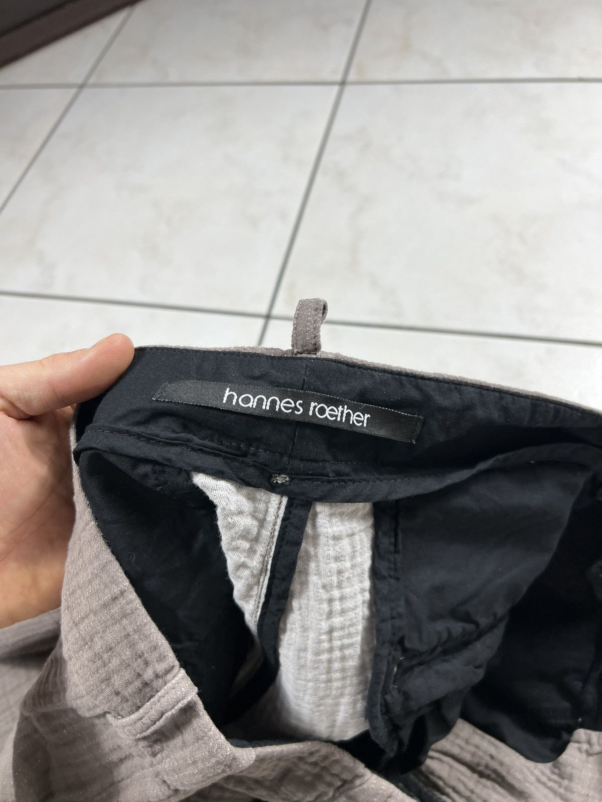 hannes roether Hannes Roether avant garde shrunk patterned pants Size US 34 / EU 50 - 14 Thumbnail