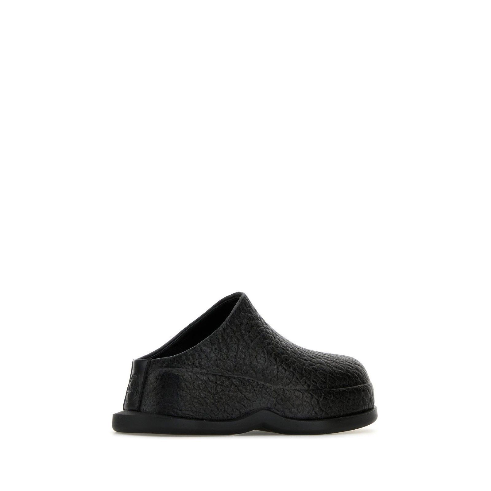 Alexander McQueen ALEXANDER MCQUEEN Wave Oversize Black Leather Slippers New & Size US 10 / IT 40 - 3 Thumbnail