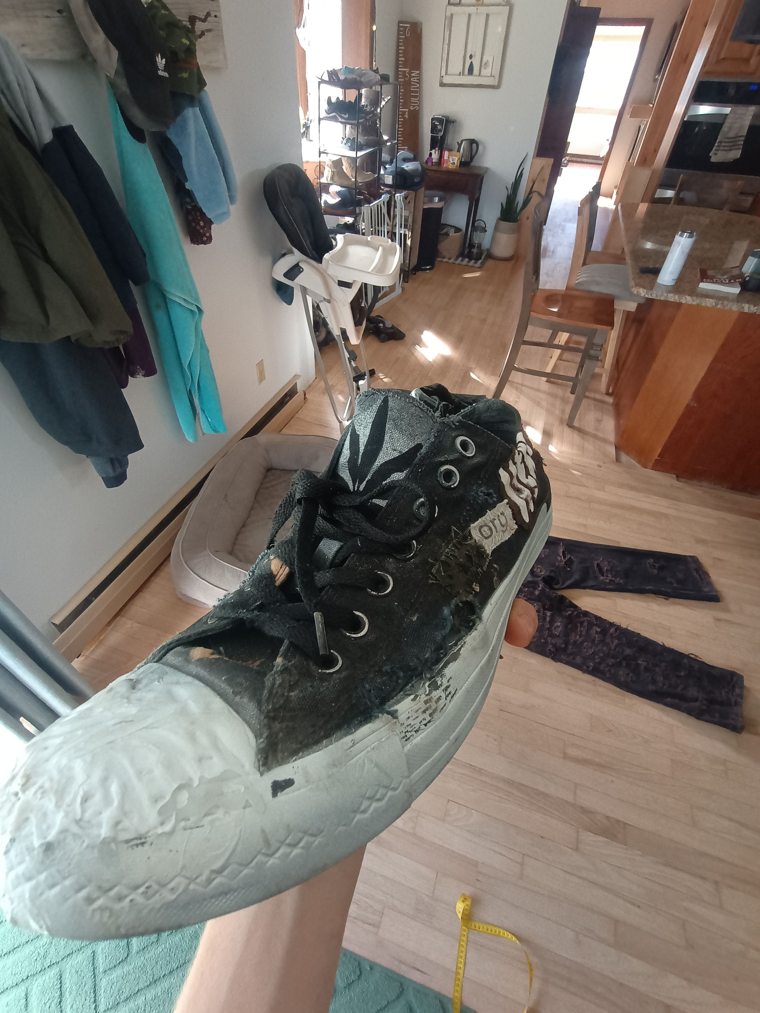 Converse Distressed\repaired converse Size US 11 / EU 44 - 2 Thumbnail
