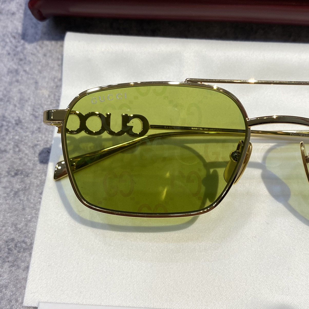 Gucci GUCCI GG1804S 002 GOLD GREEN Size ONE SIZE - 3 Thumbnail