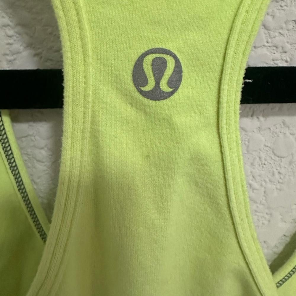 Lululemon Lululemon Cool Racerback Wild Lime Size 4 Neon Yellow-Green Size S / US 4 / IT 40 - 9 Thumbnail