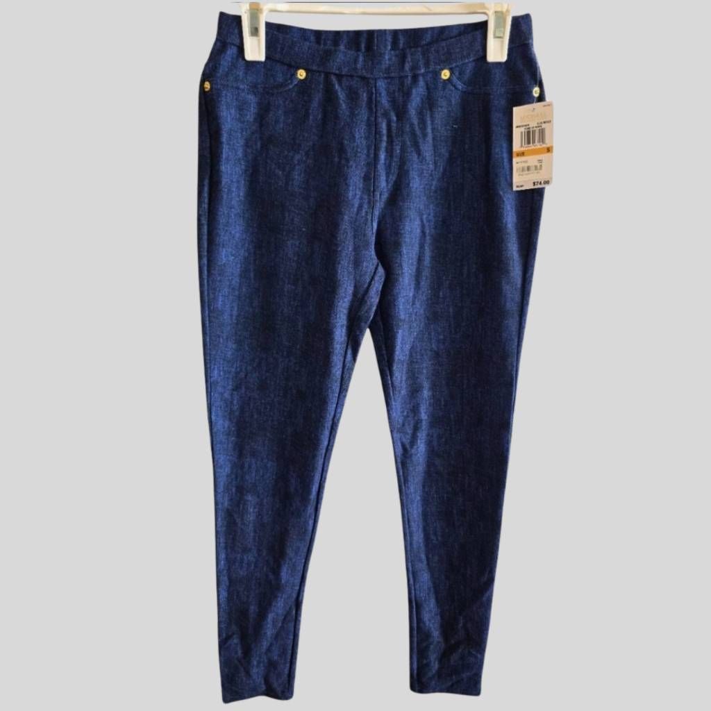 Michael Kors Michael Kors Blue Indigo Jeggings Womens Small Pull-On Stret Size 27" / US 4 / IT 40 - 1 Thumbnail