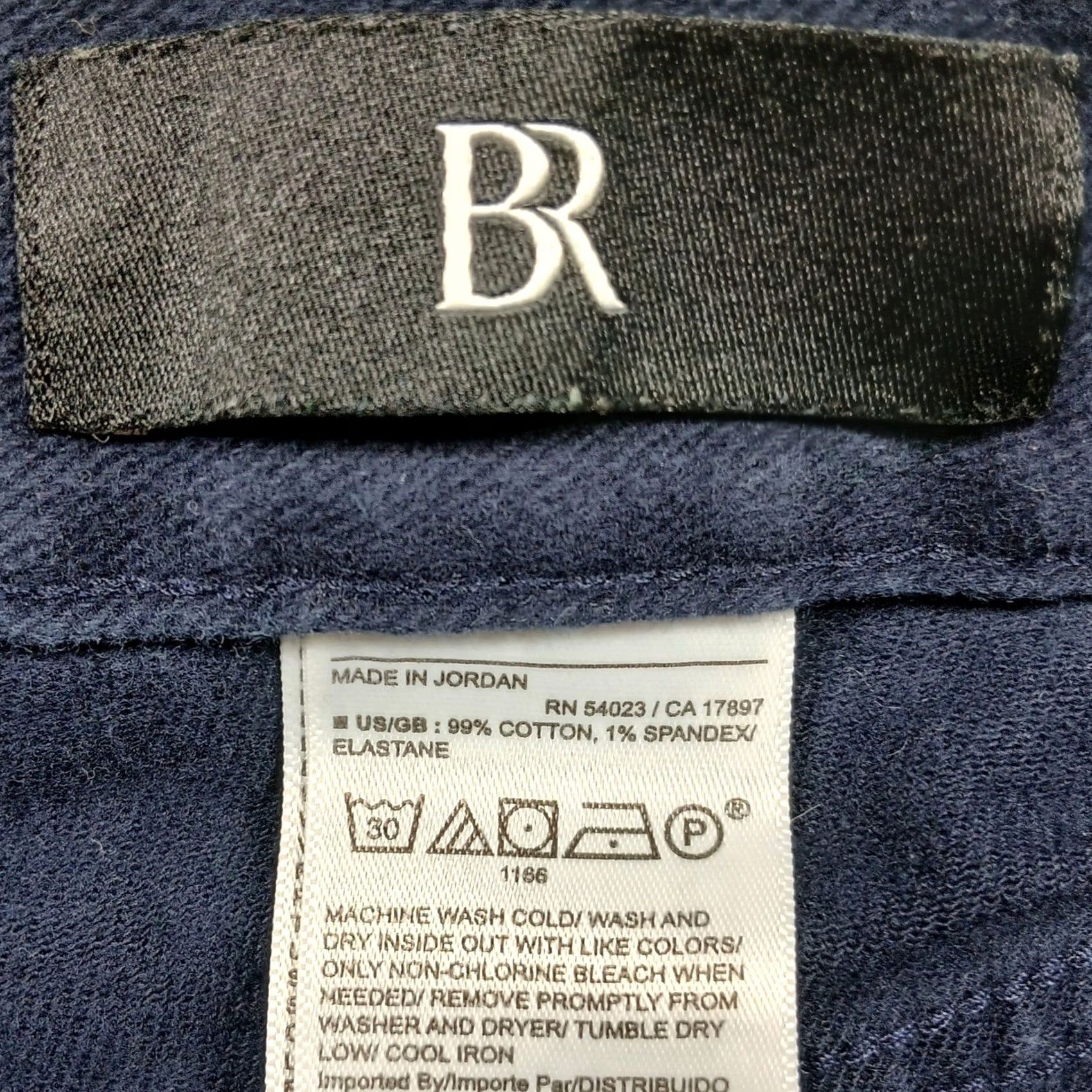 Banana Republic Banana Republic Traveler Slim Fit Jeans Navy Blue 33x30 Denim Pants Slim, 5-Pocket Mens Comfort Stretch Shirt? Size US 33 - 4 Thumbnail