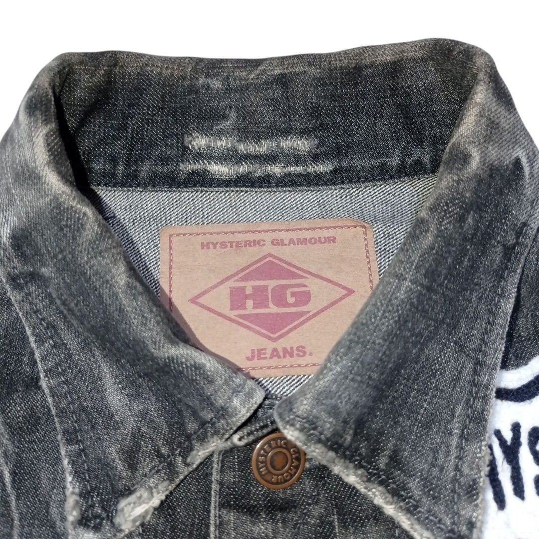 Hysteric Glamour HG trucker punk jacket big logo Size US M / EU 48-50 / 2 - 4 Thumbnail