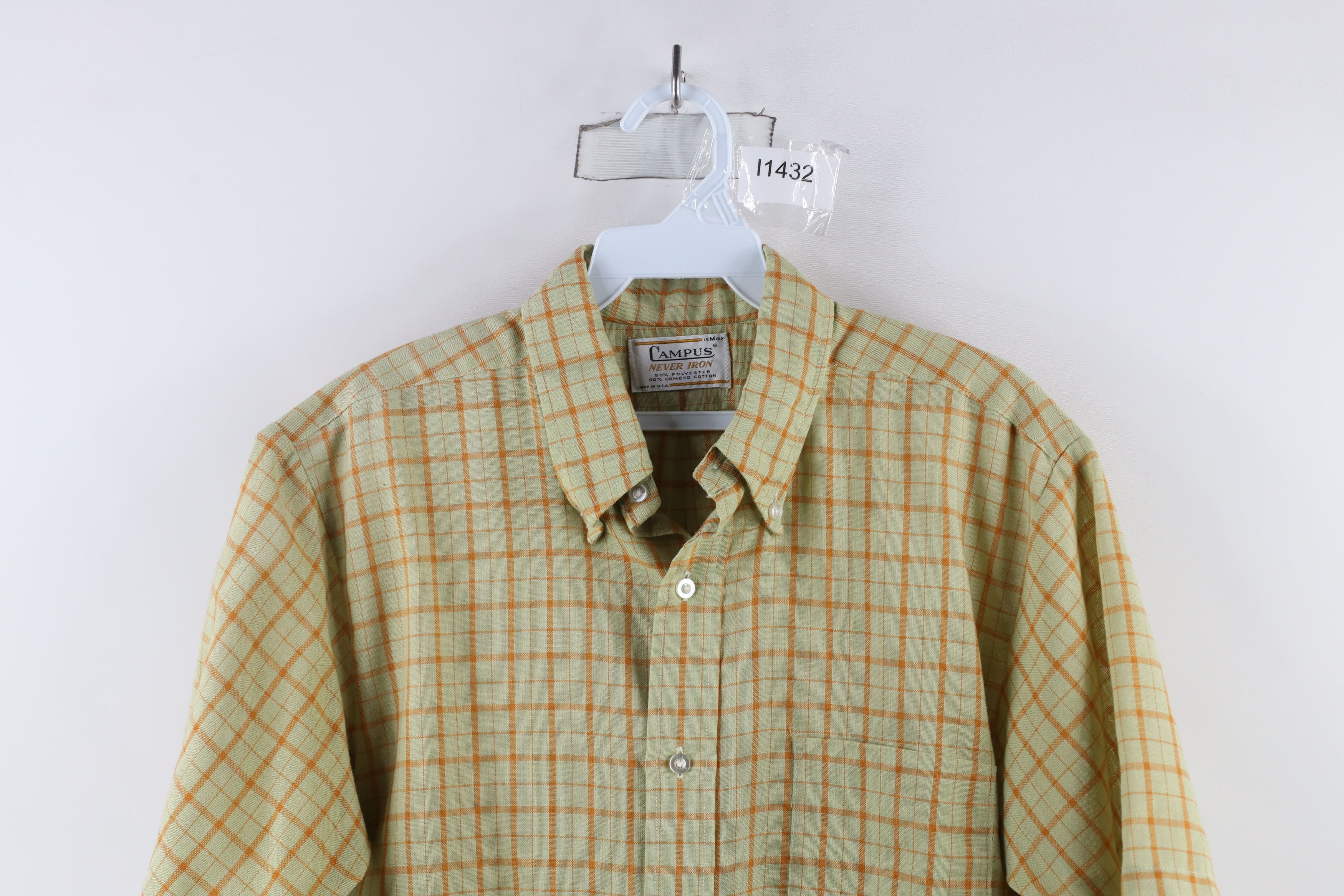 Vintage Vintage 60s 70s Rockabilly Short Sleeve Button Down Shirt Size US M / EU 48-50 / 2 - 2 Thumbnail