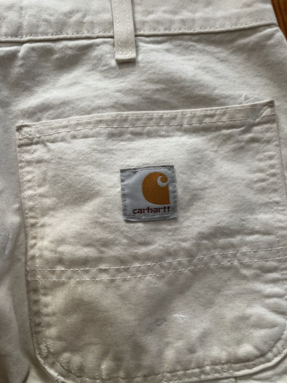 Carhartt Thrashed Vintage Carhartt Double Knee Painter Pants White Size US 32 / EU 48 - 6 Thumbnail