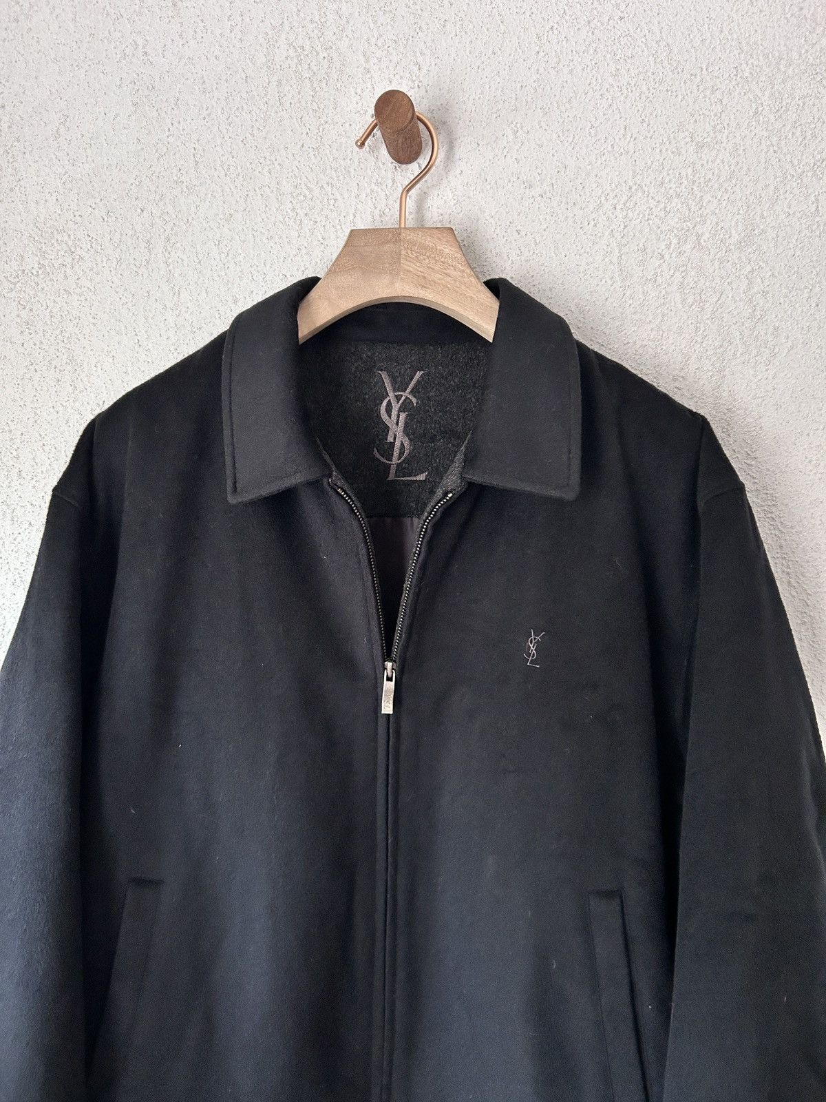 ジャケット・アウター Vintage Yves Saint Laurent wool coat Vintage Yves Saint Laurent 100% Wool Long Puff Sleeve Coat