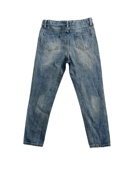 Japanese Brand SPINNS Distressed Jeans For Women Nice Style Size 29" - 2 Thumbnail