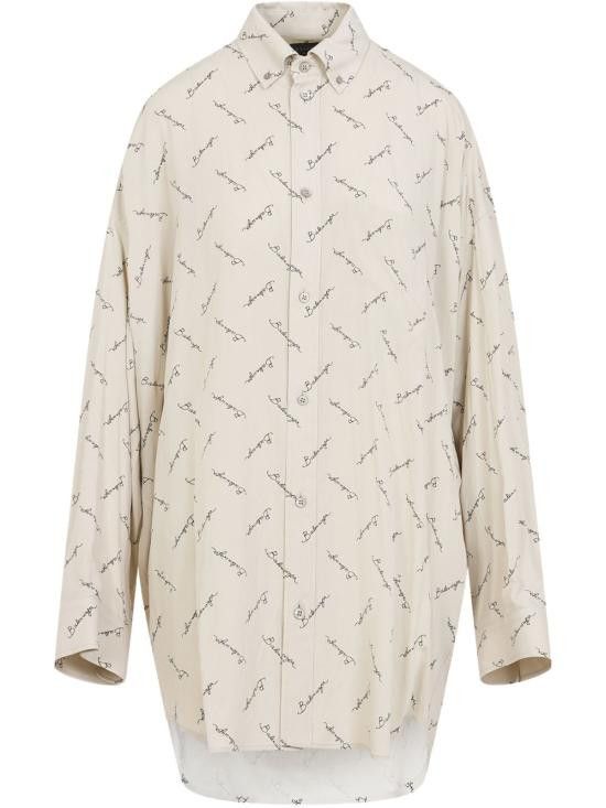 Balenciaga BALENCIAGA Women Shirts 773300 TRLB19711 Beige Size S / US 4 / IT 40 - 1 Thumbnail