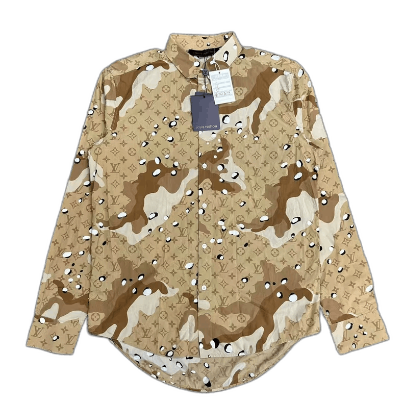 Louis Vuitton Louis Vuitton Desert Camouflage Logo Shirt Size US L / EU 52-54 / 3 - 1 Thumbnail