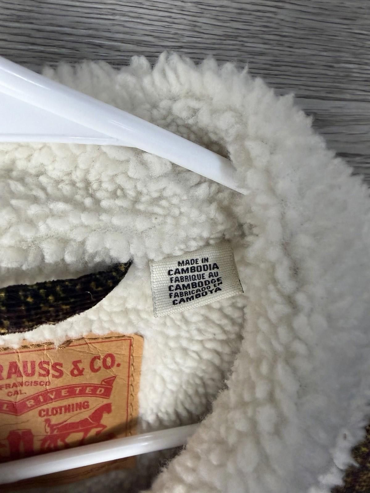 Levi's LEVI’S MENS SIZE L CORDUROY SHERPA YELLOW BROWN PLAID Size US L / EU 52-54 / 3 - 4 Thumbnail