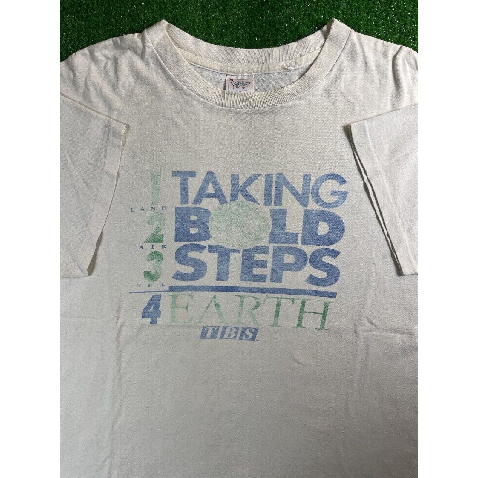 Vintage Vintage 90s Pro Earth Anti Pollution Faded Large Shirt USA Size US L / EU 52-54 / 3 - 1 Thumbnail