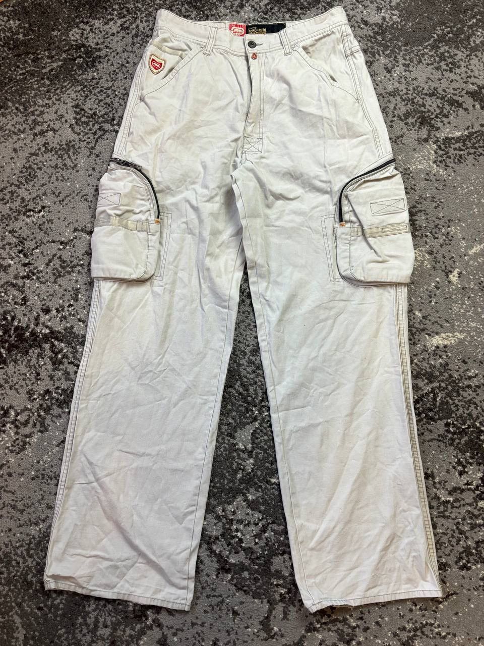 Ecko Unltd. × Japanese Brand × Vintage Vintage Y2K Ecko Unltd 3D Pocket Cargo Baggy Archival Pants Size US 31 - 1 Thumbnail