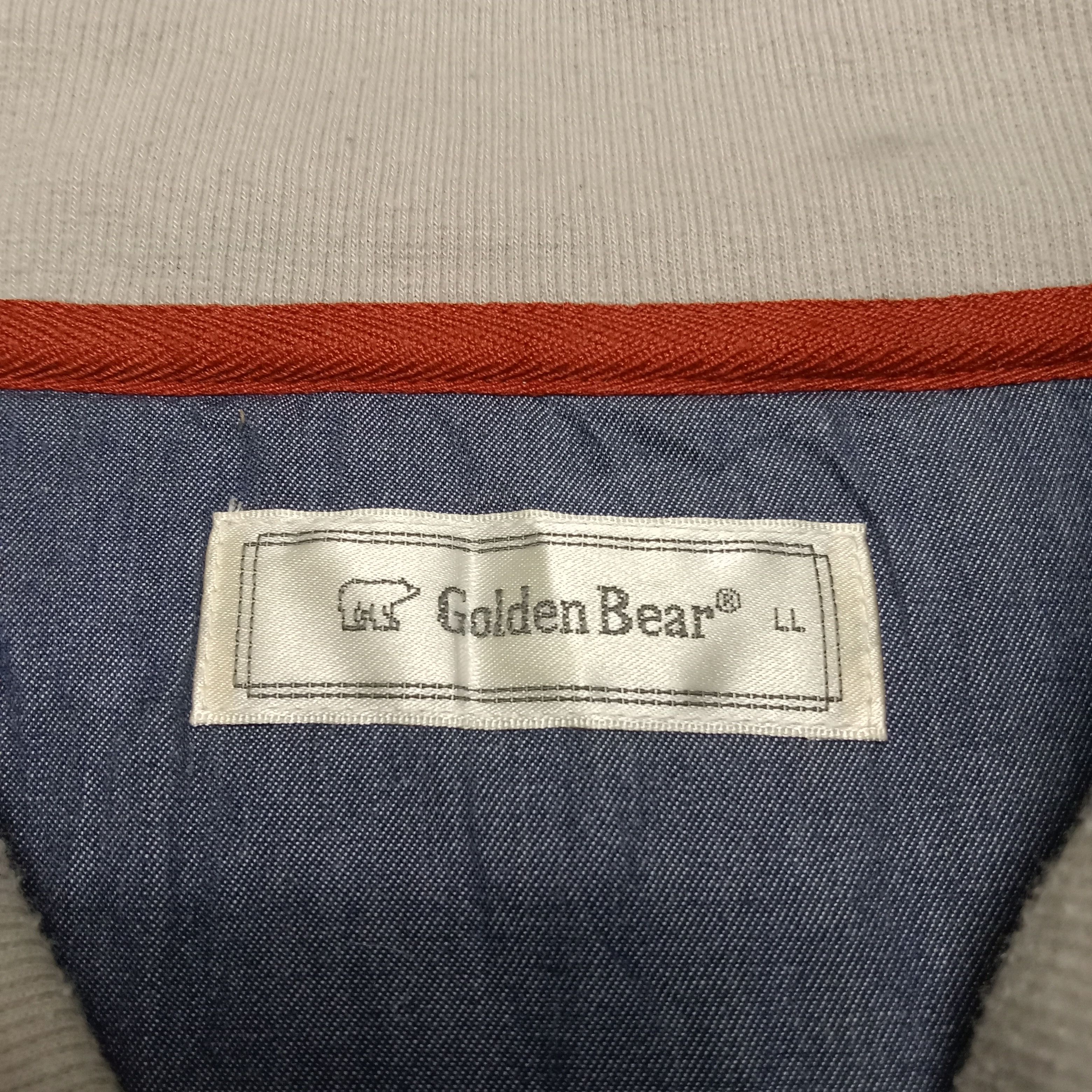 Golden Bear × Vintage Vintage 90’s GOLDEN BEAR Striped Half Zipped Sweatshirt Size US XL / EU 56 / 4 - 4 Thumbnail