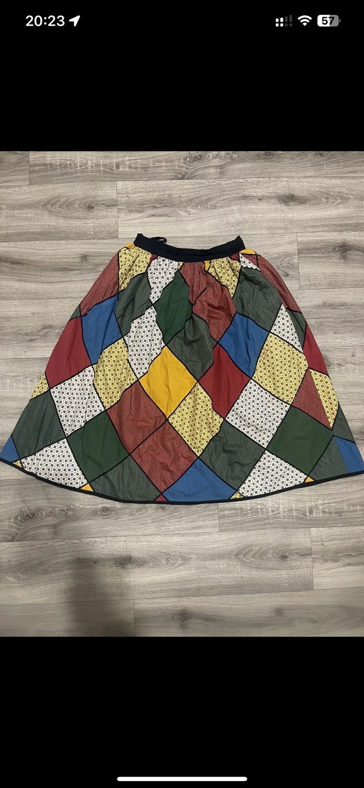 Vintage Souleiado Vintage 70s French Patchwork Maxi Skirt size S Size 24" / US 00 / IT 34 - 1 Thumbnail