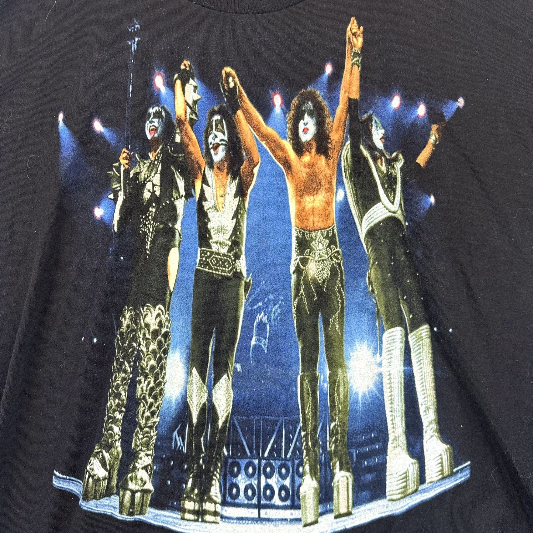 Vintage Vintage KISS Farewell Tour Shirt Mens 2XL Black 2000s Concert Rock Glam Graphic Tee Size US XXL / EU 58 / 5 - 4 Thumbnail