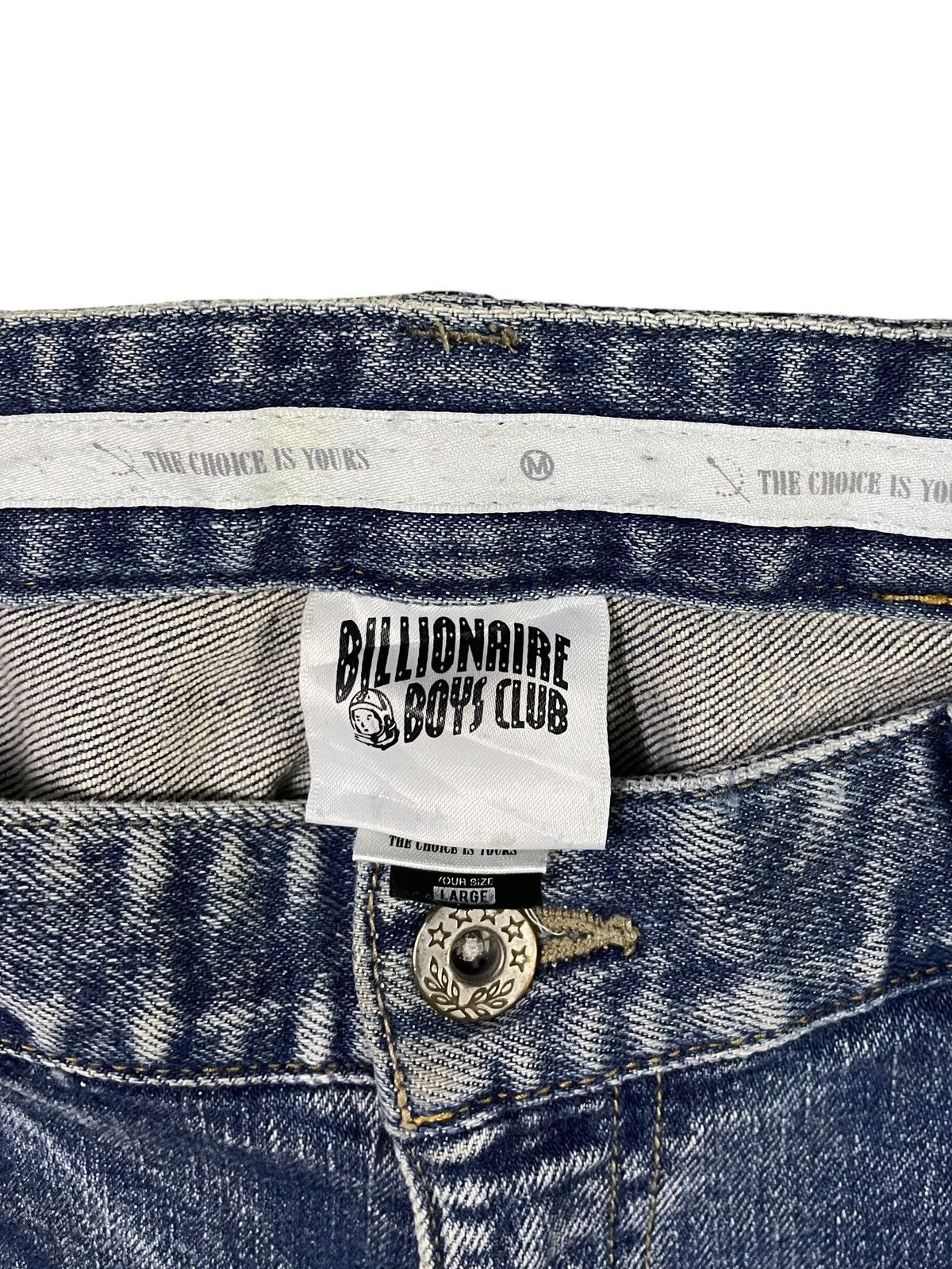 Billionaire Boys Club Vintage Brand Billiomaire Boys Club Distressed Jeans 2000s Size US 35 - 9 Thumbnail