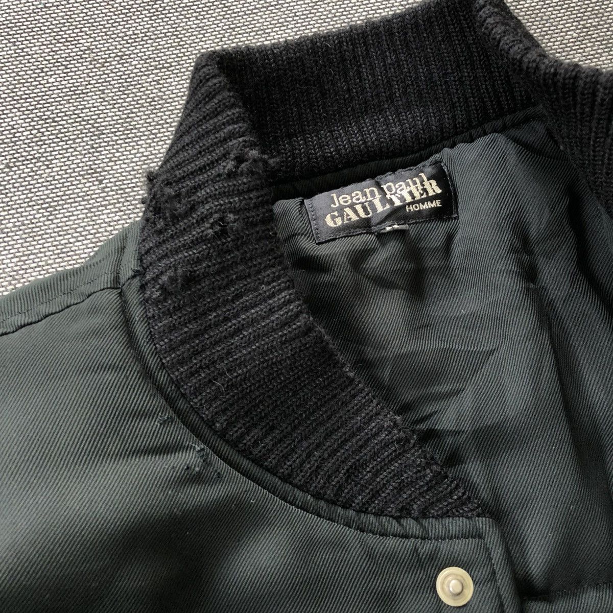 JPG Jean Paul Gaultier Homme MA-1 style Bomber Button Jacket
