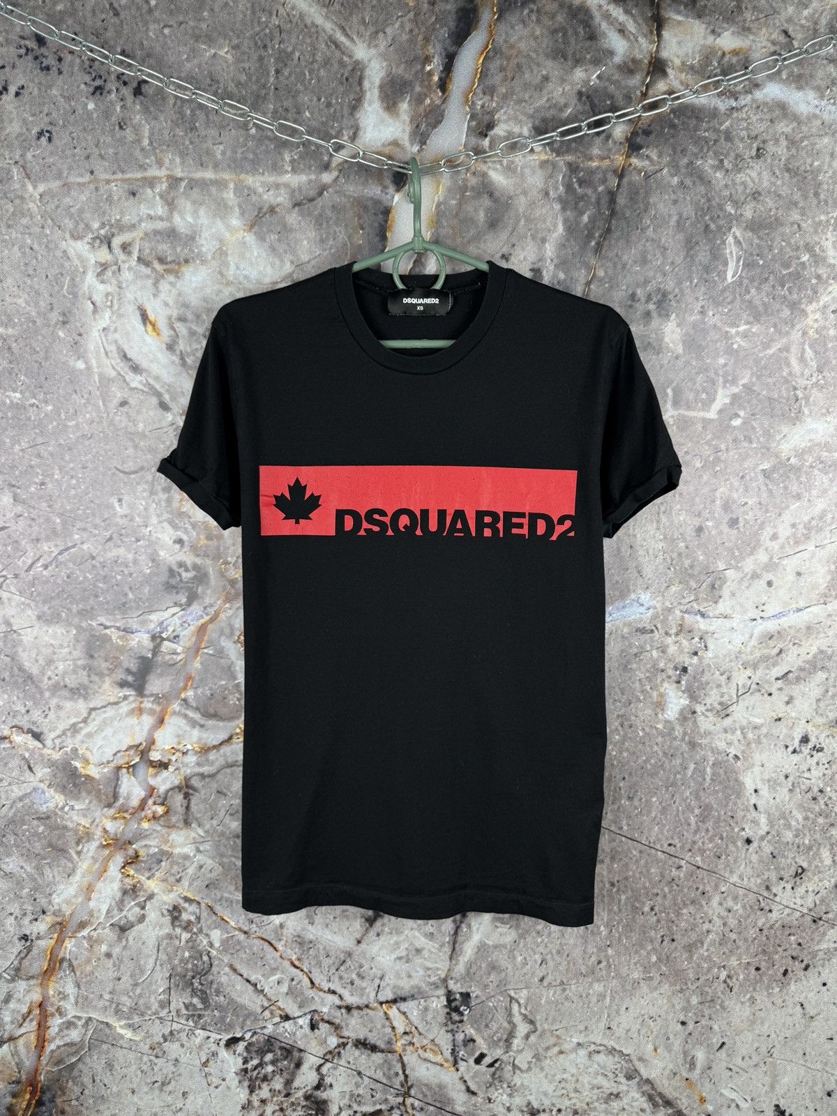 Dsquared2 Men’s Dsquared2 T-Shirt Black Red Luxury Streetwear Size XS Size US XS / EU 42 / 0 - 1 Thumbnail