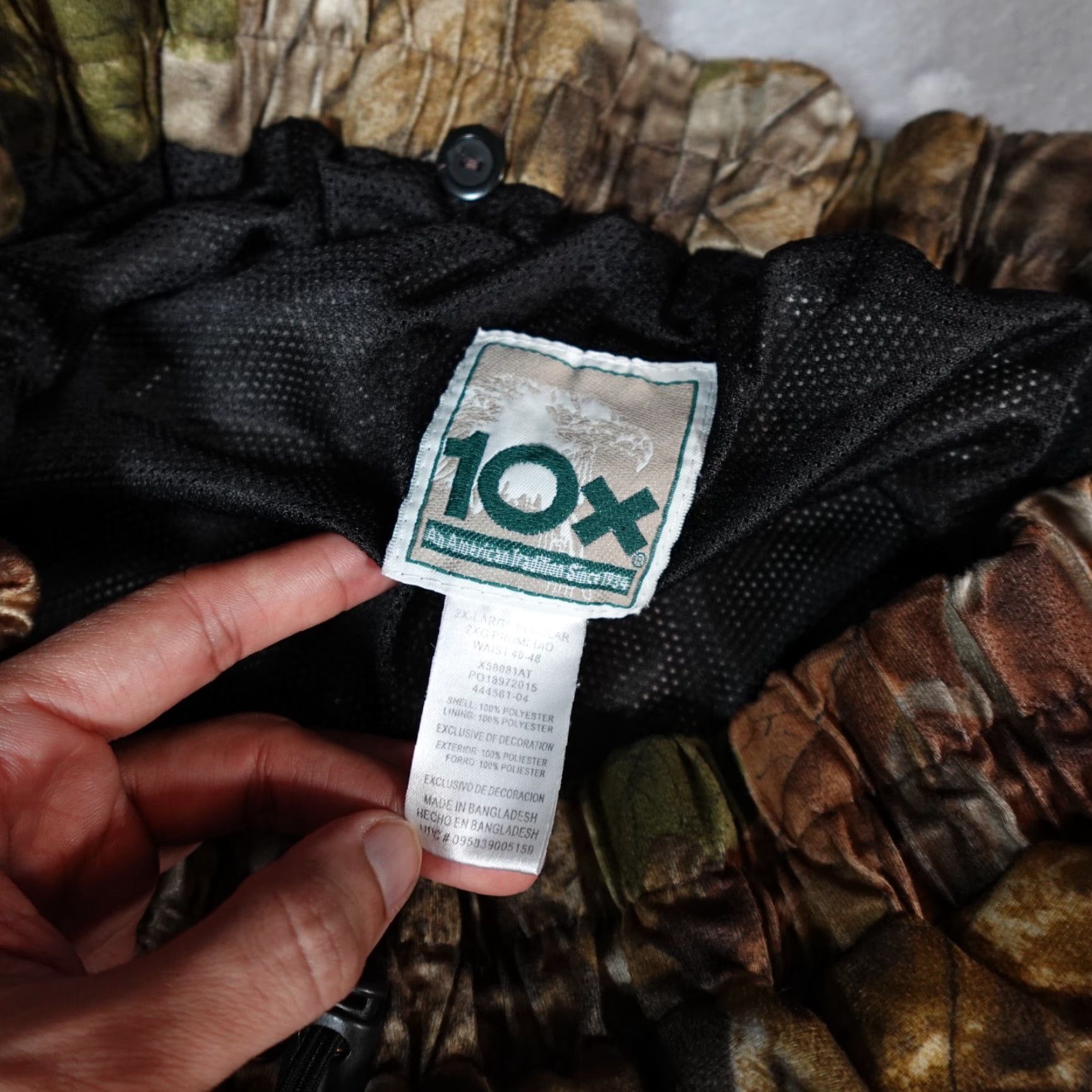 Vintage 10X Advantage Camo Stretch Waist Jogger Pants Mens 2XL 29” Adjustable Outdoors Size US 39 - 4 Thumbnail