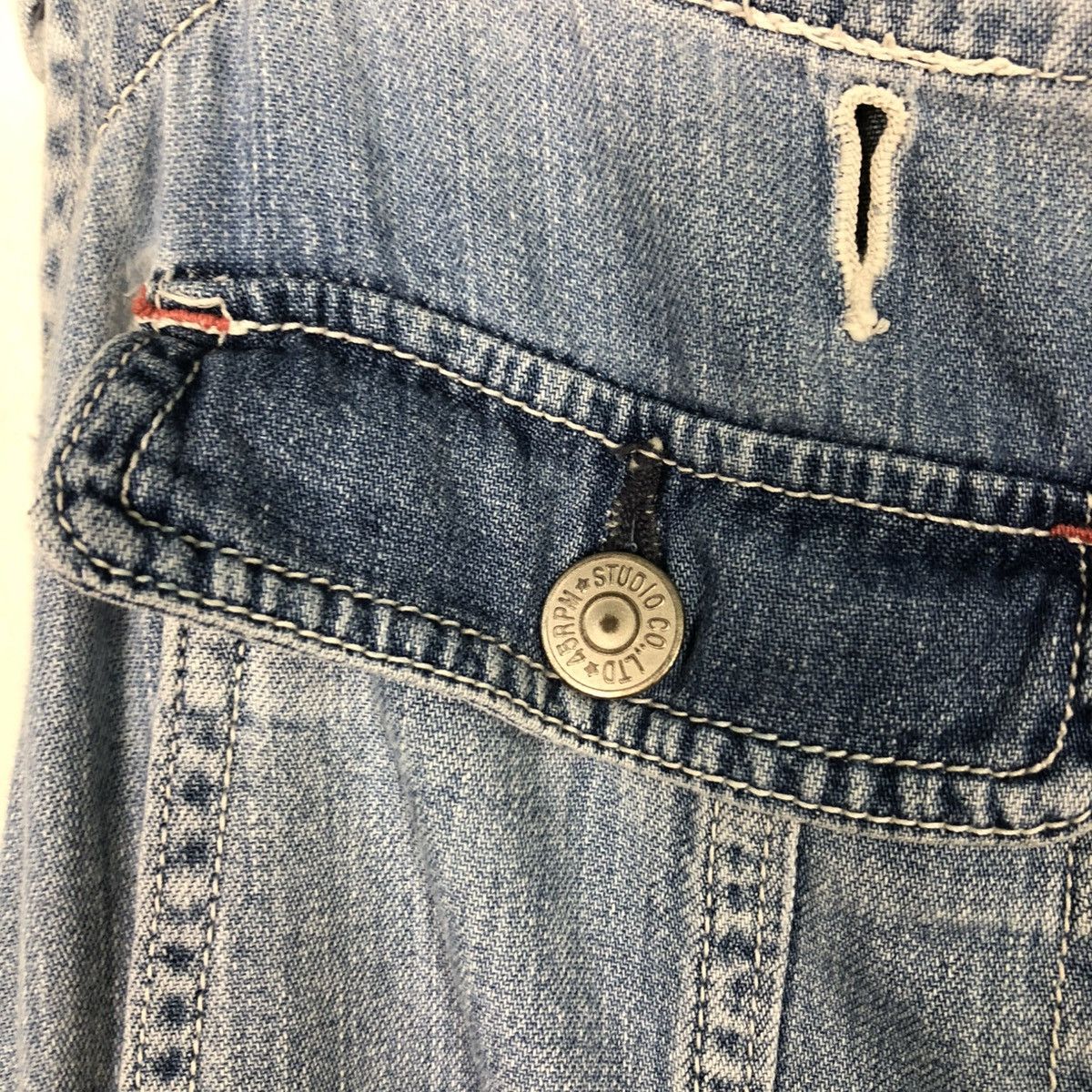 45rpm 🔥VINTAGE CHORE WORK DENIM INDIGO JUMPSUIT 45RPM BONDAGE Size US 38 / EU 54 - 16 Thumbnail