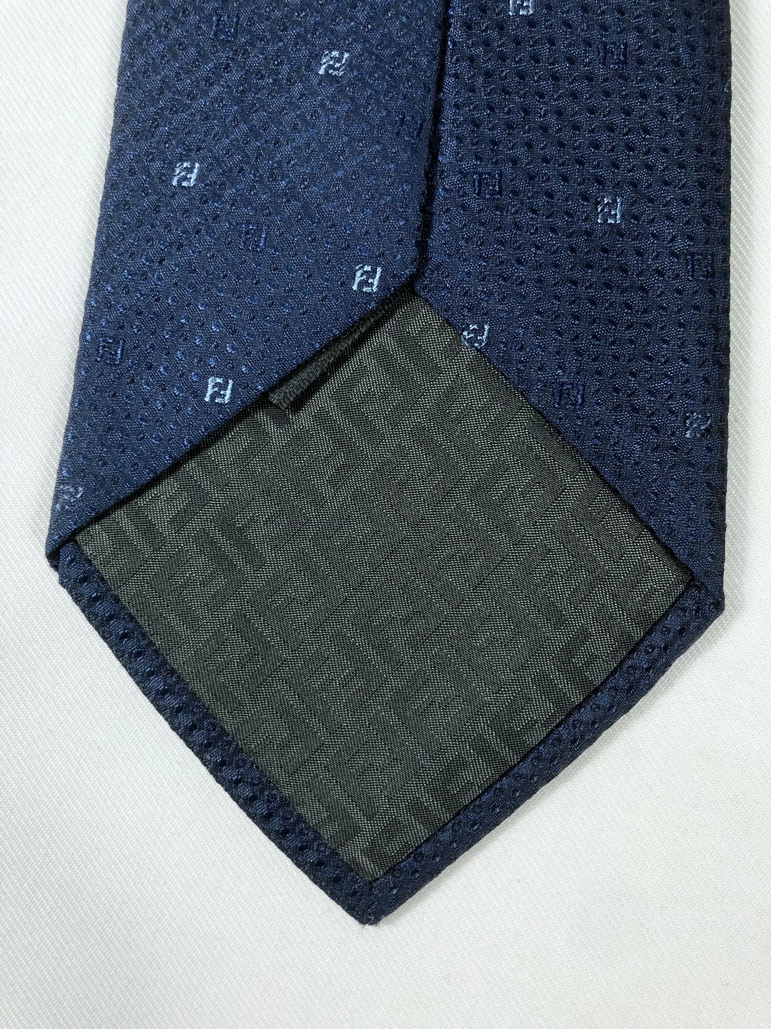 Fendi Rare Fendi Monogram Silk Tie Made in Italy Size ONE SIZE - 6 Thumbnail