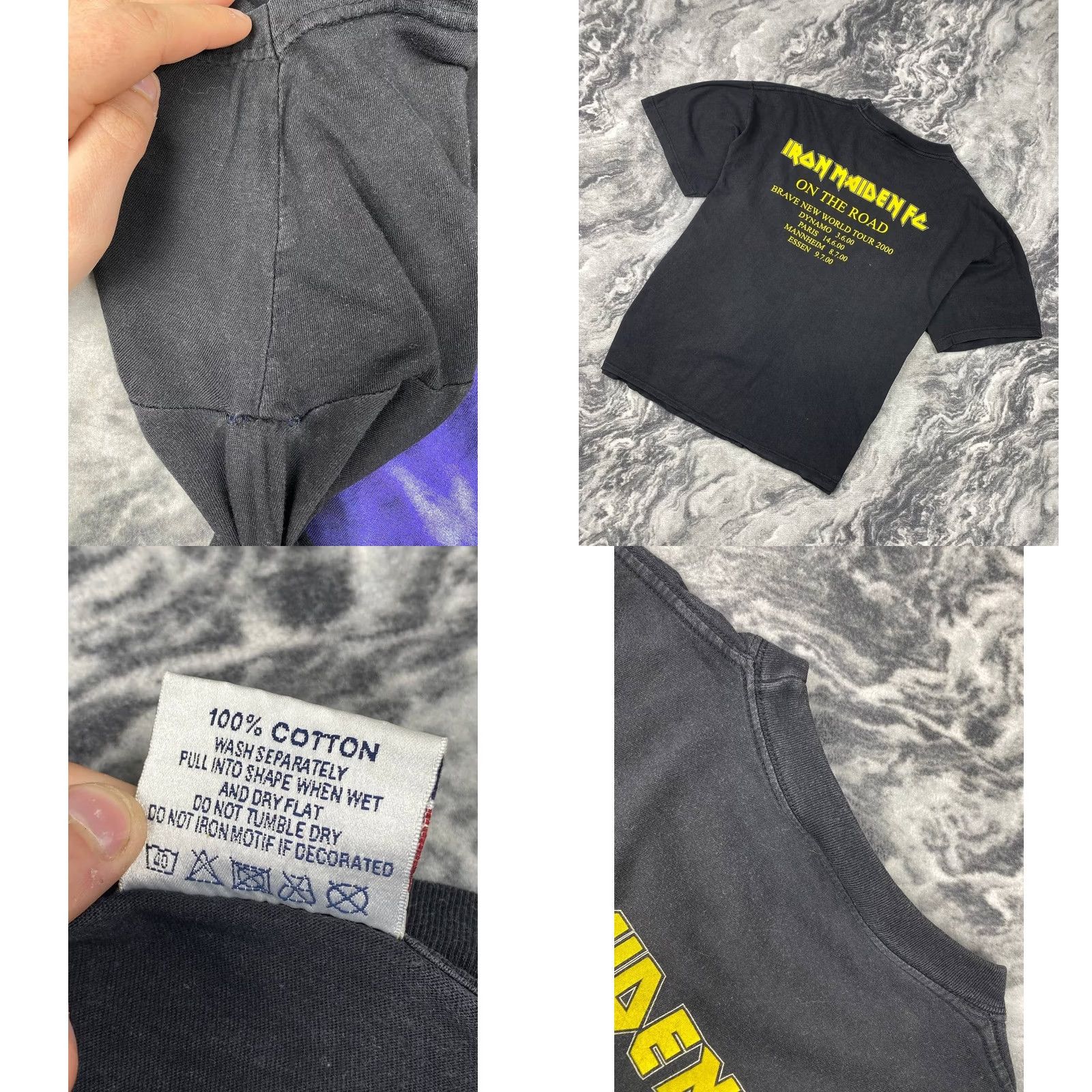 Vintage VINTAGE Iron Maiden T-Shirt Men XL Black Short Sleeve Crew Neck 2000s Band Size US XL / EU 56 / 4 - 9 Thumbnail