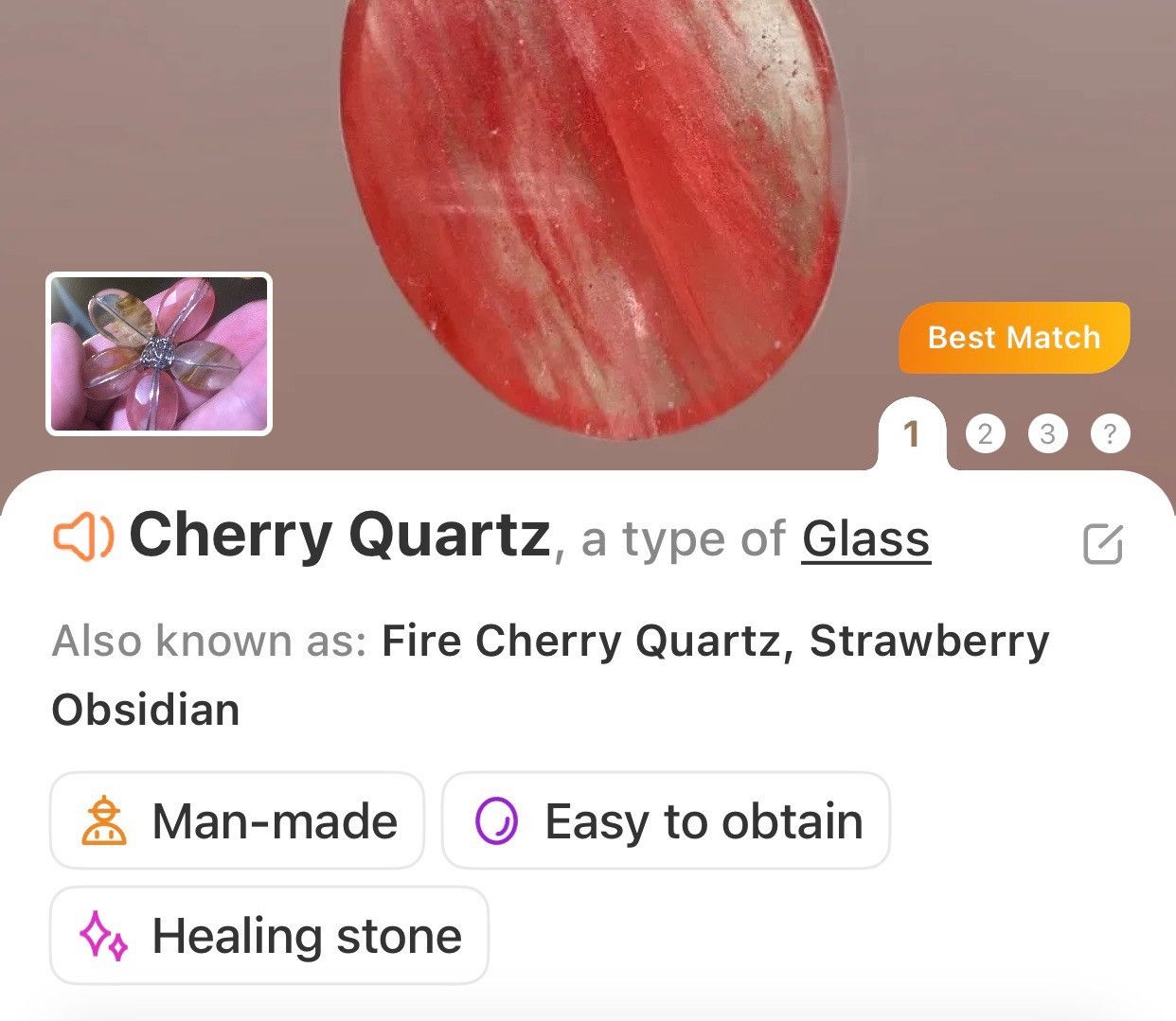 Handmade Handcrafted elegant cherry quartz genuine pearl necklace Size ONE SIZE - 13 Thumbnail