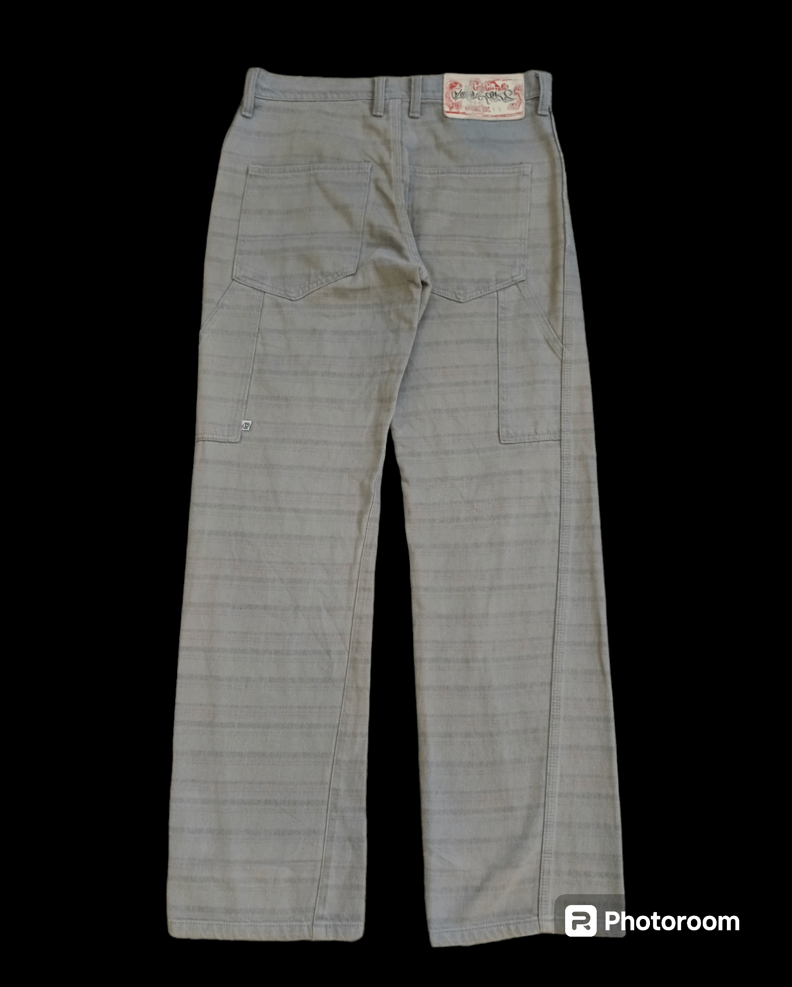 Japanese Brand SiCK 90s OZONE ROCKS STRIPE CARPENTER DENIM PANTS Size US 30 / EU 46 - 2 Thumbnail
