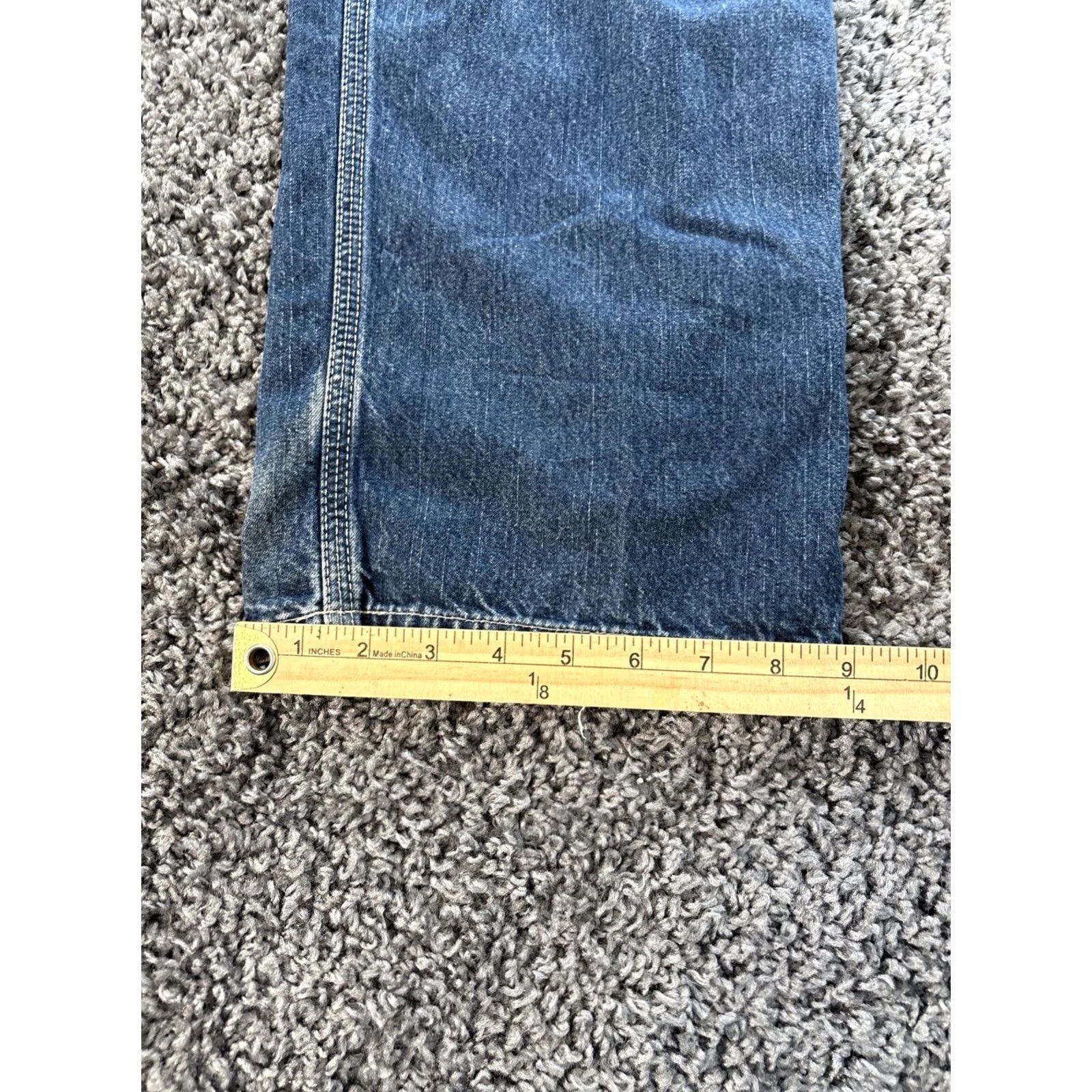 Gap VINTAGE Gap Jeans Carpenter Mens 34x30 Baggy Relaxed Distressed Denim Blue 34 Inseam 30 Wide-Leg Mens Size US 34 / EU 50 - 3 Thumbnail