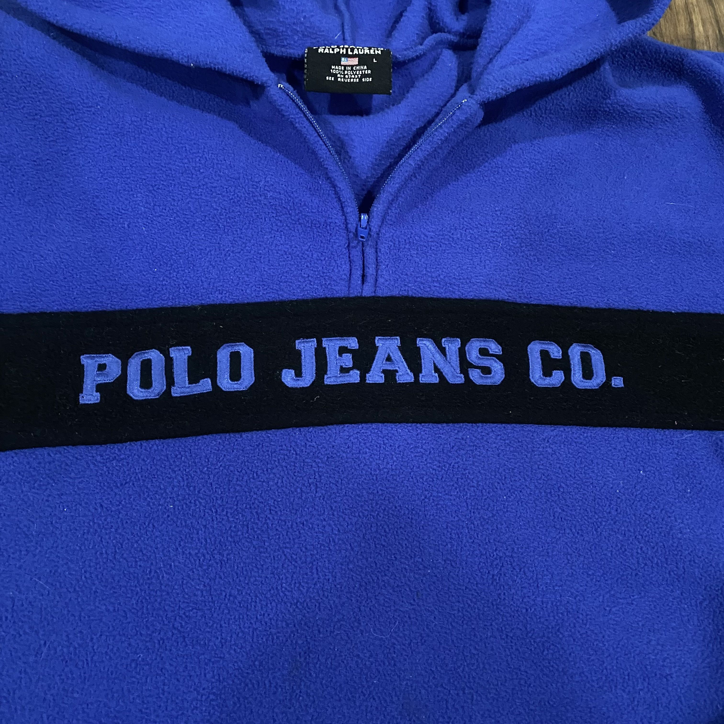 Polo Ralph Lauren × Vintage Logo Hoodie Size US L / EU 52-54 / 3 - 2 Thumbnail