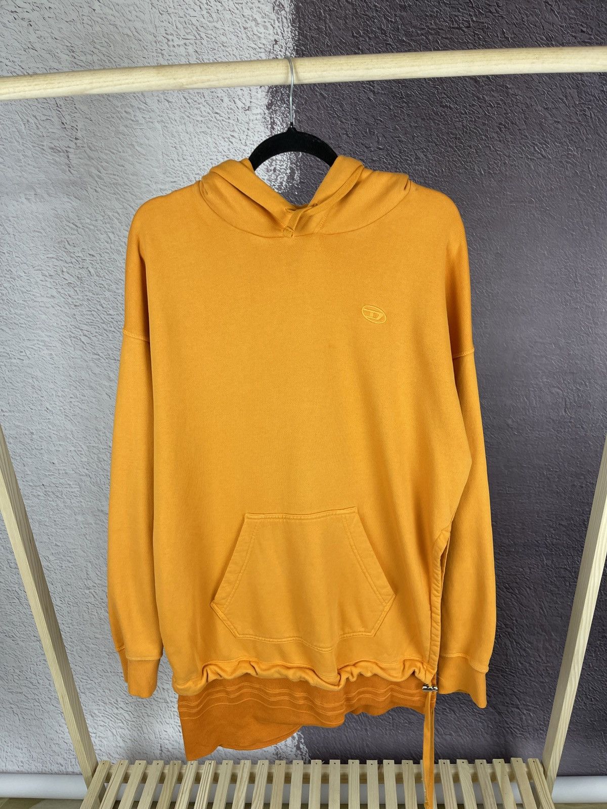Diesel D-Rollier-Ton Asymmetric deconstruct oversized hoodie