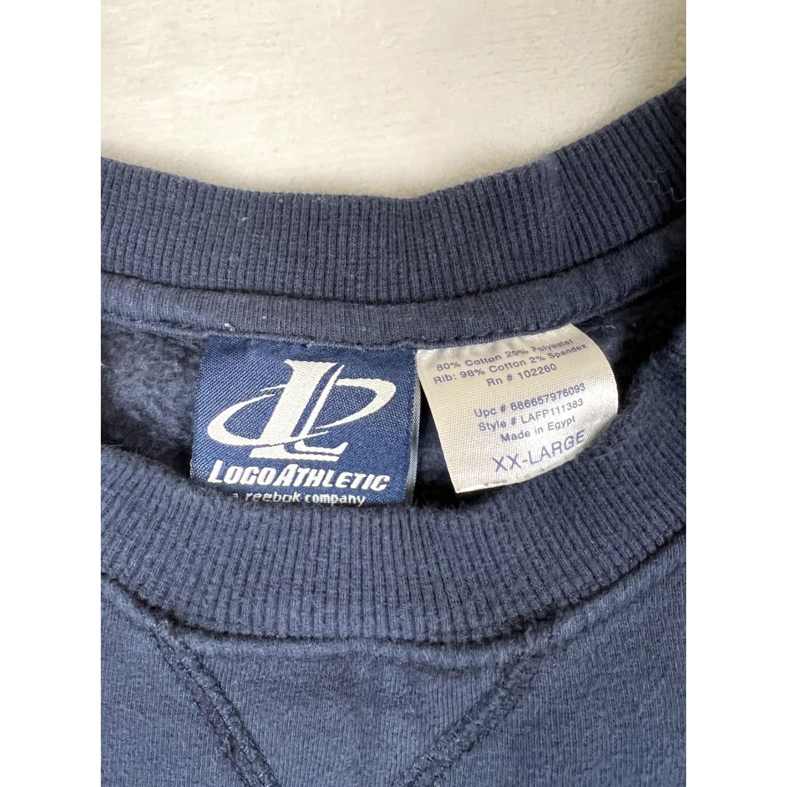 Logo Athletic VINTAGE Logo Athletic Sweatshirt Mens 2XL Navy Blue Crewneck Pullover 90s Classic Vintage Style Shirts Size US XXL / EU 58 / 5 - 2 Thumbnail