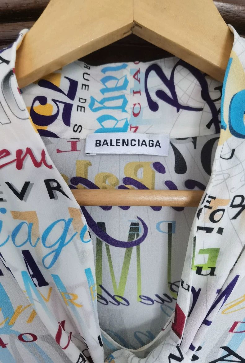 Balenciaga Balenciaga size 34 Silk Ribbon Loose Shirt Sunscreen Size S / US 4 / IT 40 - 3 Thumbnail