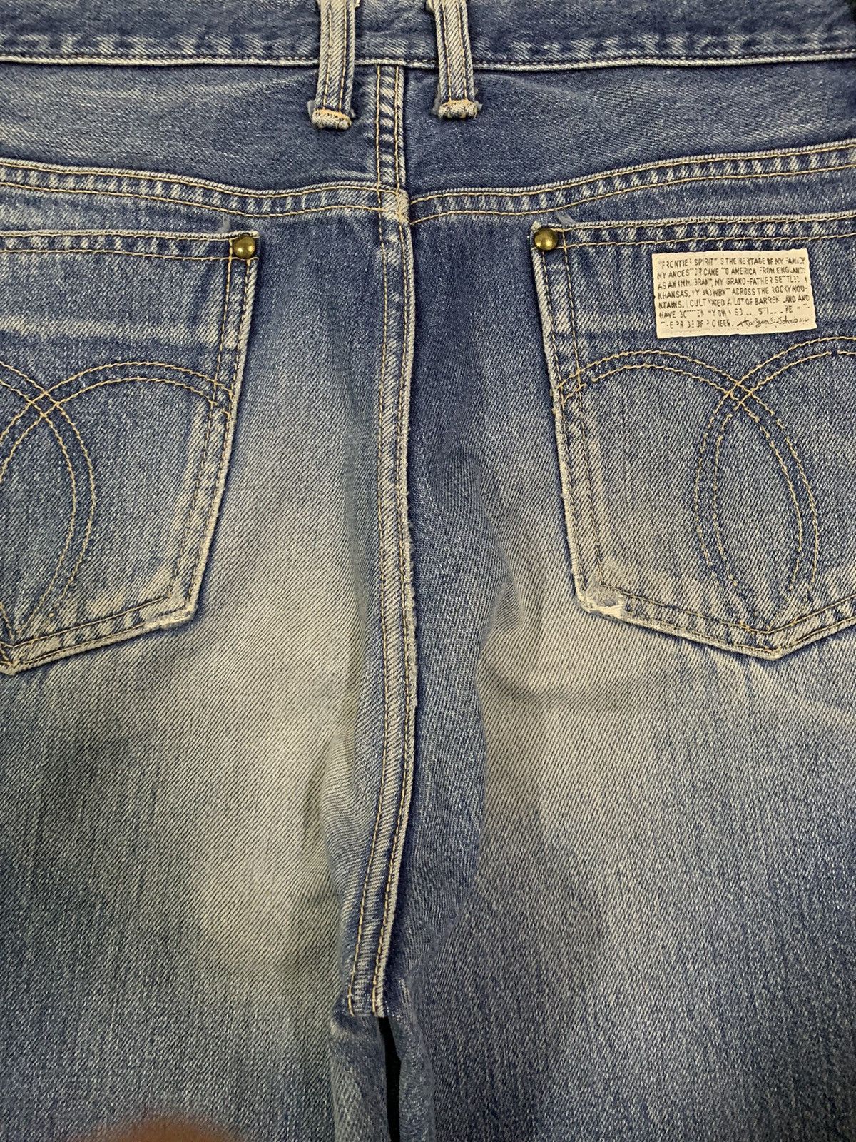 Johnbull Vintage Japanede Brand Kojima Mud Wash Baggy Ripped Jeans Size US 31 - 13 Thumbnail