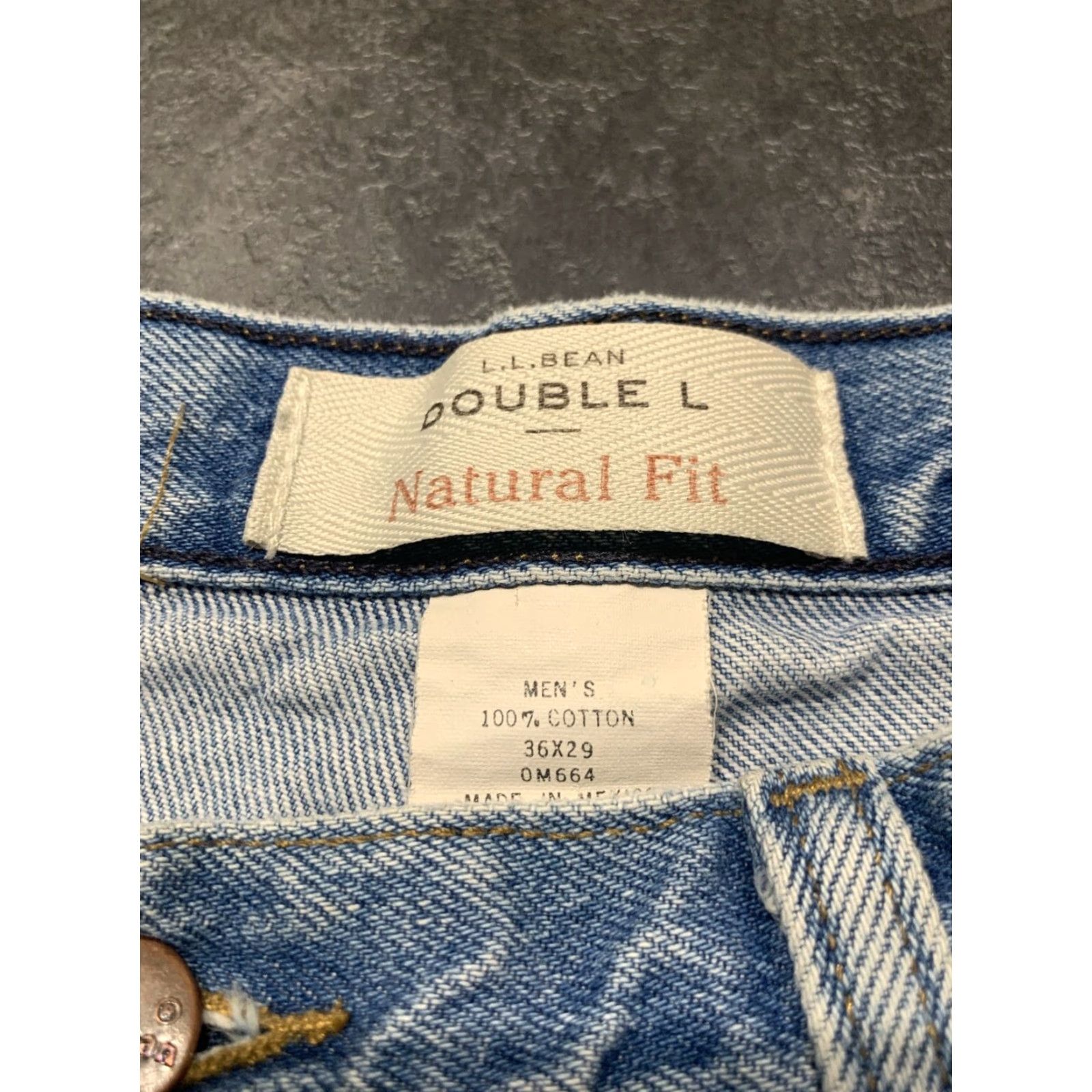Vintage VINTAGE L.L. Bean Double L Hidden Comfort Waist Mens High Rise Straight Leg Jeans 36x29 Blue Cotton Size US 36 / EU 52 - 5 Thumbnail