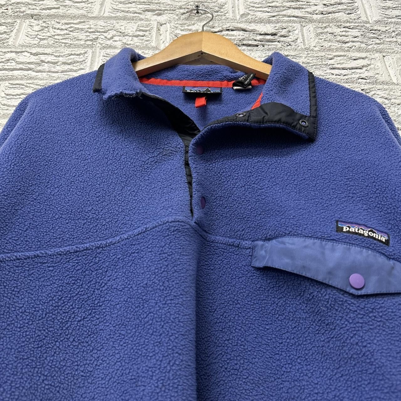Patagonia Vintage Patagonia Made in USA Blue Fleece Snap T Large Size US L / EU 52-54 / 3 - 2 Thumbnail