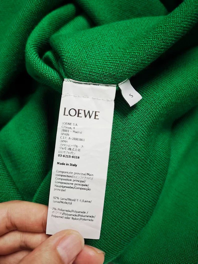 Loewe LOEWE Green embossed sweater Size S / US 4 / IT 40 - 4 Thumbnail
