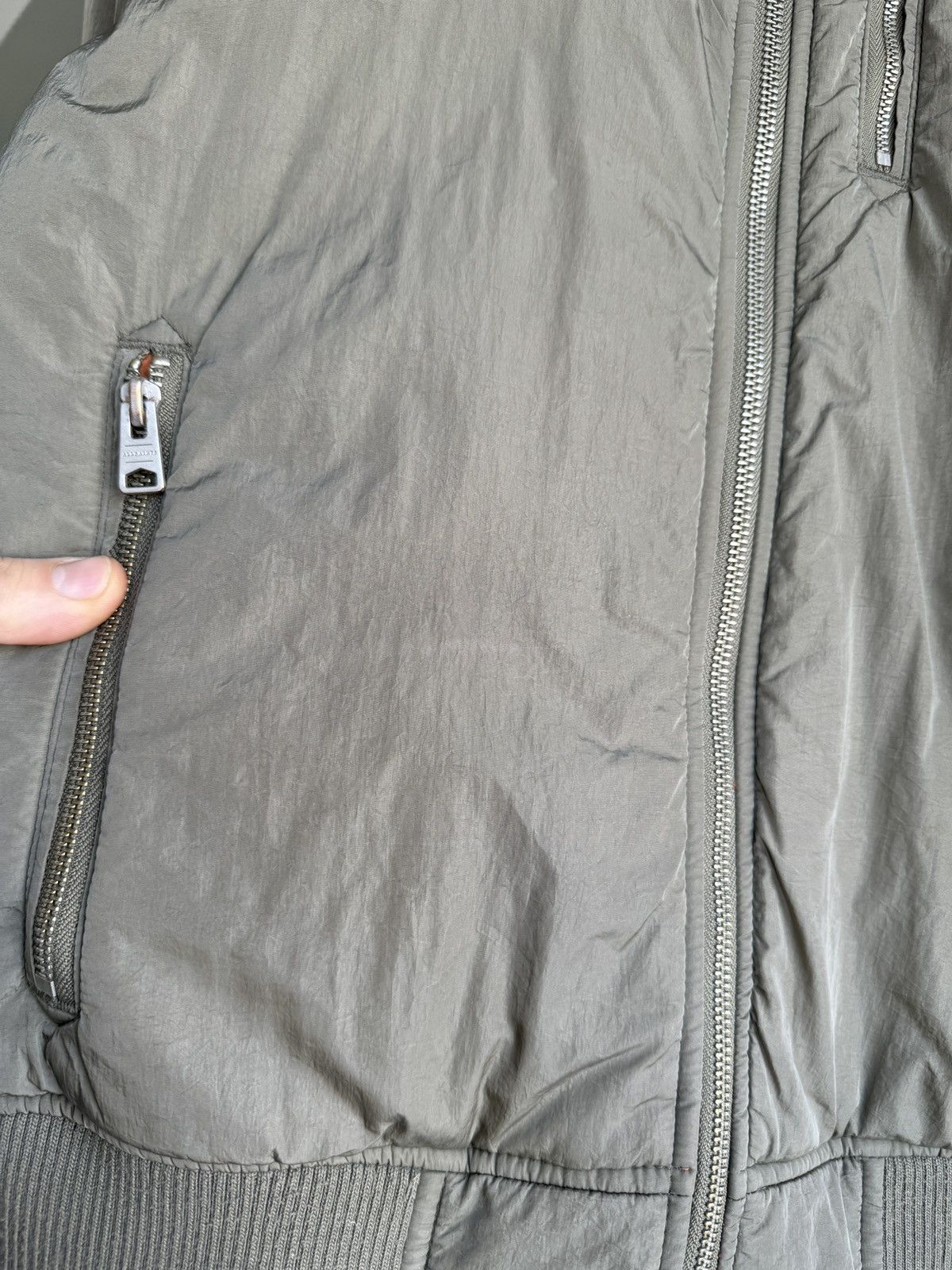 Allsaints AllSaints Nylon Bomber Jacket Khaki Military Avant Garde Size US S / EU 44-46 / 1 - 7 Thumbnail