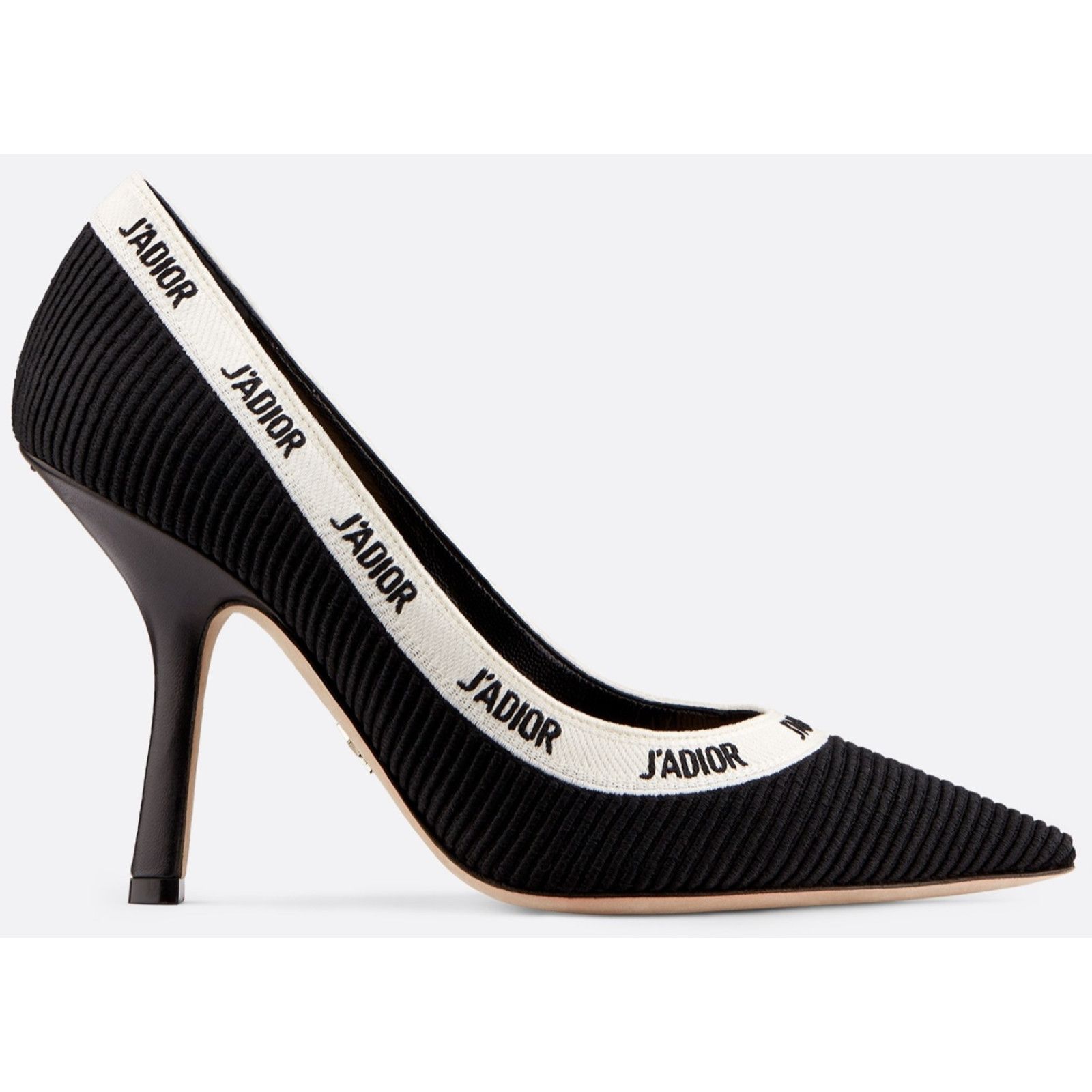 Dior Dior J'adior Jadior Black White Ribbon Logo Embroidered Size US 8.5 / IT 38.5 - 1 Thumbnail