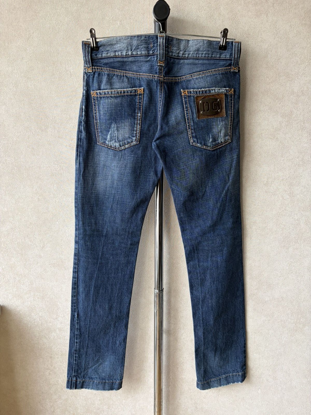 Dolce & Gabbana Dolce & Gabbana Logo Distressed Washed Denim Jeans Y2K 90s Size US 34 / EU 50 - 1 Thumbnail
